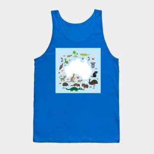 Map of Australia Tank Top